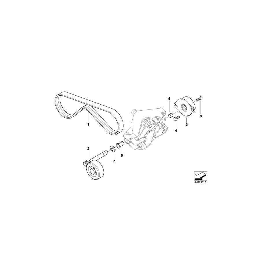 Genuine BMW 11287788098 E39 E38 E46 Bushing (Inc. 320td, 330d & 730d)