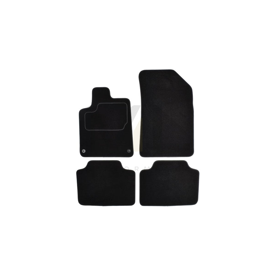 MAMMOOTH A041 CIT145 PRM 01 Floor mat set for CITROテ起 C5 Textile, Front and Rear, Quantity: 4, Black