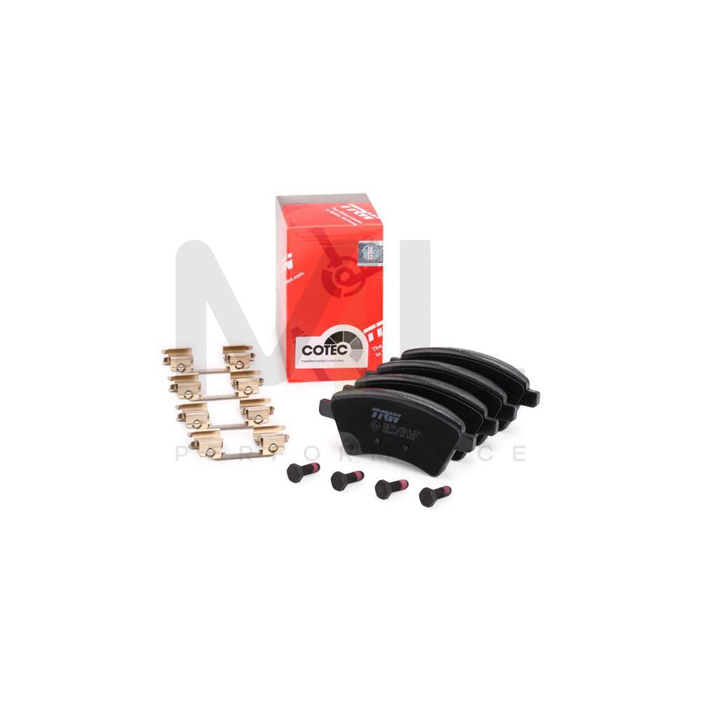 TRW Cotec Gdb1673 Brake Pad Set With Acoustic Wear Warning, With Brake Caliper Screws, With Accessories
