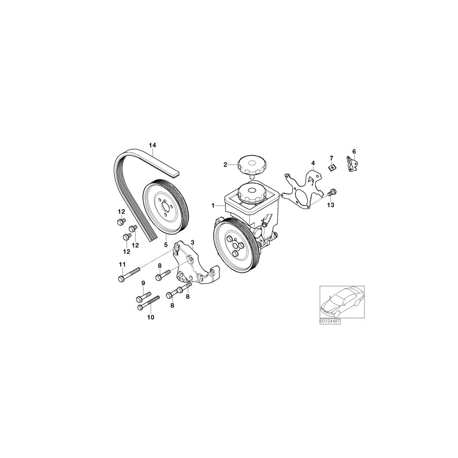 Genuine BMW 11288477784 E46 Ribbed V-Belt 6PK X 2090 (Inc. 320td, 320d & 320Cd)
