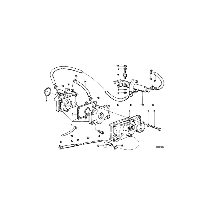 Genuine BMW 11531284257 E21 E28 Hose (Inc. 323i & 520i)