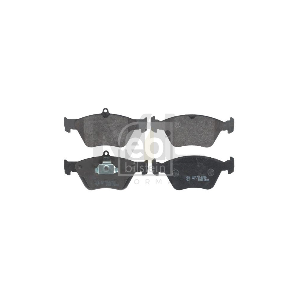 Febi Bilstein 16234 Brake Pad Set Front Axle, Excl. Wear Warning Contact | ML Performance Car Parts
