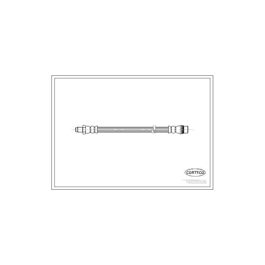 Corteco 19020028 Brake Hose for Renault 19