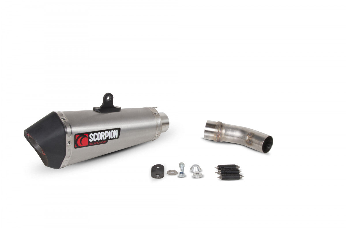 Scorpion RDI62SEO Ducati Scrambler 800 Serket Taper Slip-On - Brushed Stainless Steel Sleeve | ML Performance UK UK