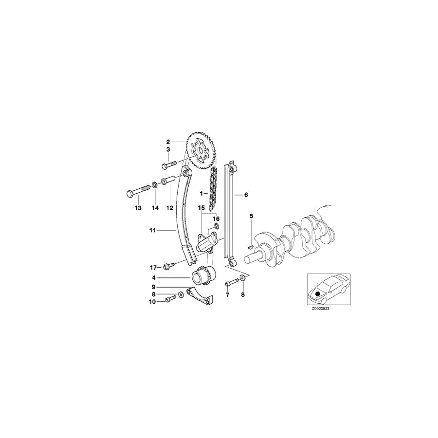 Genuine BMW 11311247170 E34 E36 Sprocket (Inc. 316i 1.6, 518g & 316g)