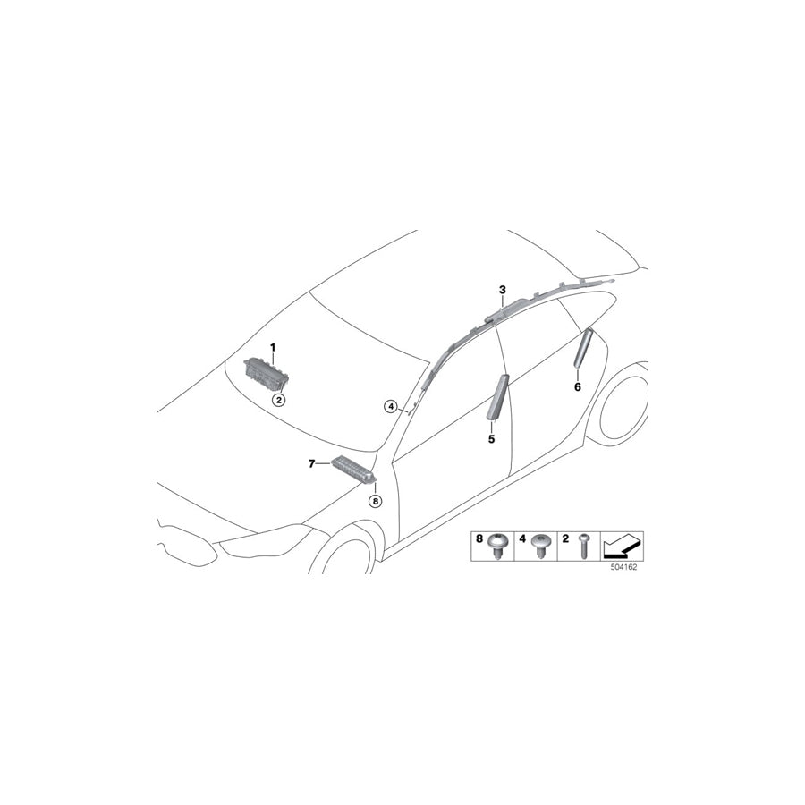 Genuine BMW 51456823069 F44 Knee Protection Airbag Module Left (Inc. 228iX & M235iX)