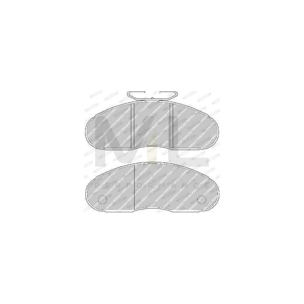 Ferodo Premier FVR791 Brake Pad Set Not Prepared for Wear Indicator, With Accessories