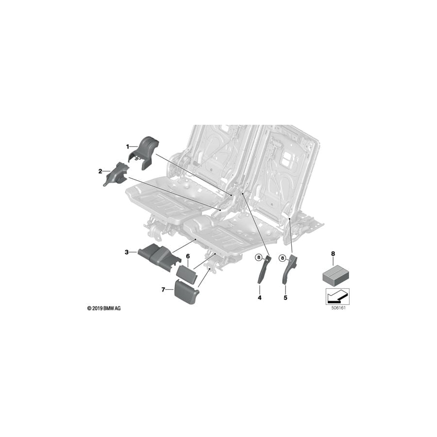 Genuine BMW 52307943347 G07 Trim, Front Top SCHWARZ (Inc. X7 50iX, X7 30dX & X7 M50dX)