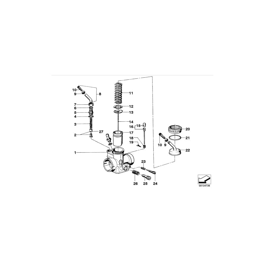 Genuine BMW 13111254925 Piston (Inc. R60/6, R50/5 & R 75)