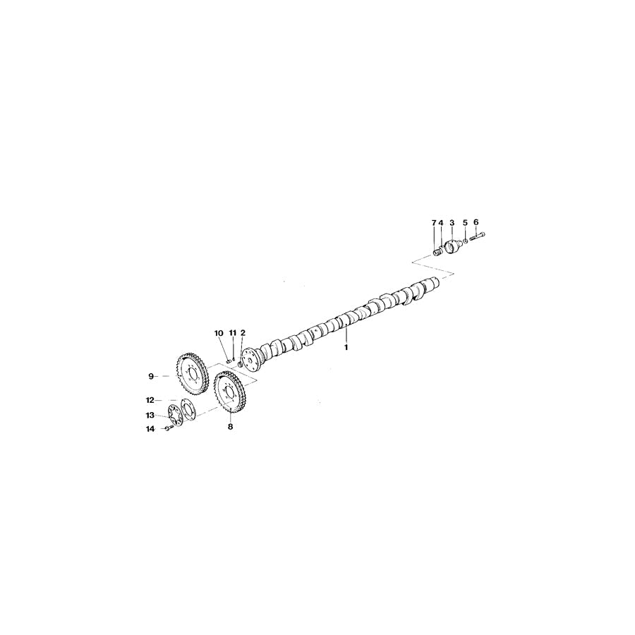 Genuine BMW 11311304216 E26 Camshaft (Inc. M1)