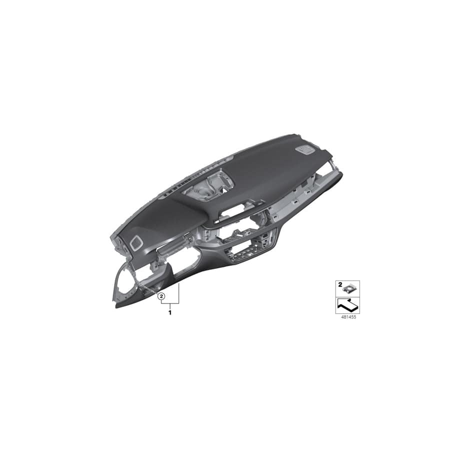 Genuine BMW 51459388852 G12 Instrument Panel In Full Leather SCHWARZ/BEIGE (Inc. M760iX & M760LiX)