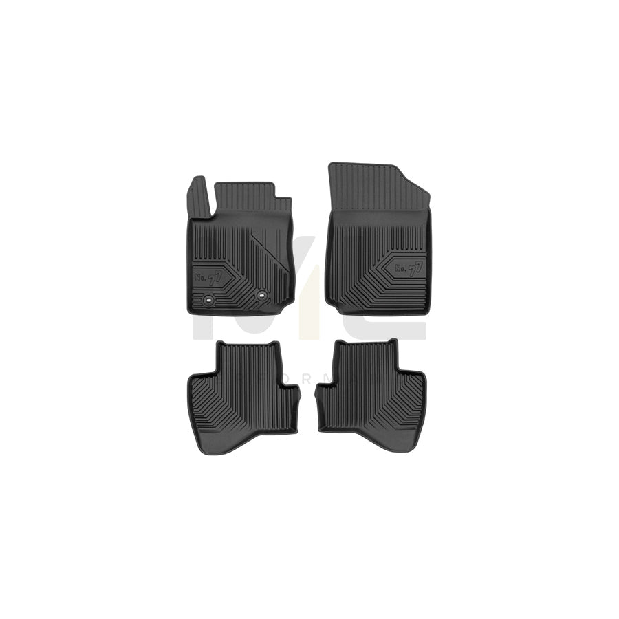 FROGUM Tailored, No.77 77425996 Floor mat set for TOYOTA Aygo (AB40) Elastomer, Front and Rear, Quantity: 4, Black, (LHD)