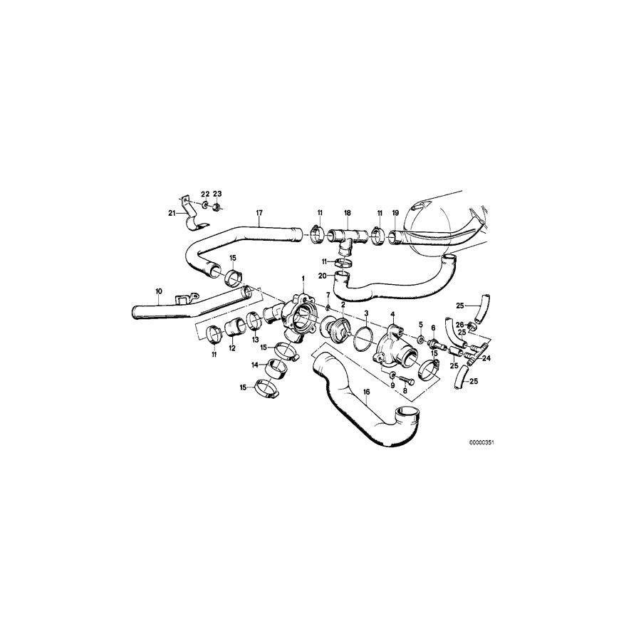 Genuine BMW 11531307324 E28 E24 Distribution Piece (Inc. M635CSi, M5 & M6)
