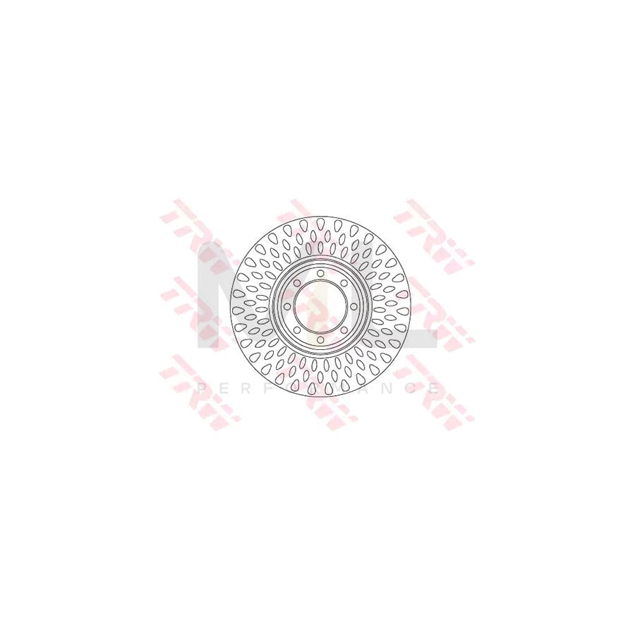 TRW DF6688S Brake Disc for IVECO Daily Vented, Painted - 1 piece