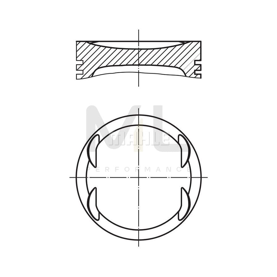 MAHLE ORIGINAL 038 19 01 Piston 89,29 mm | ML Performance Car Parts