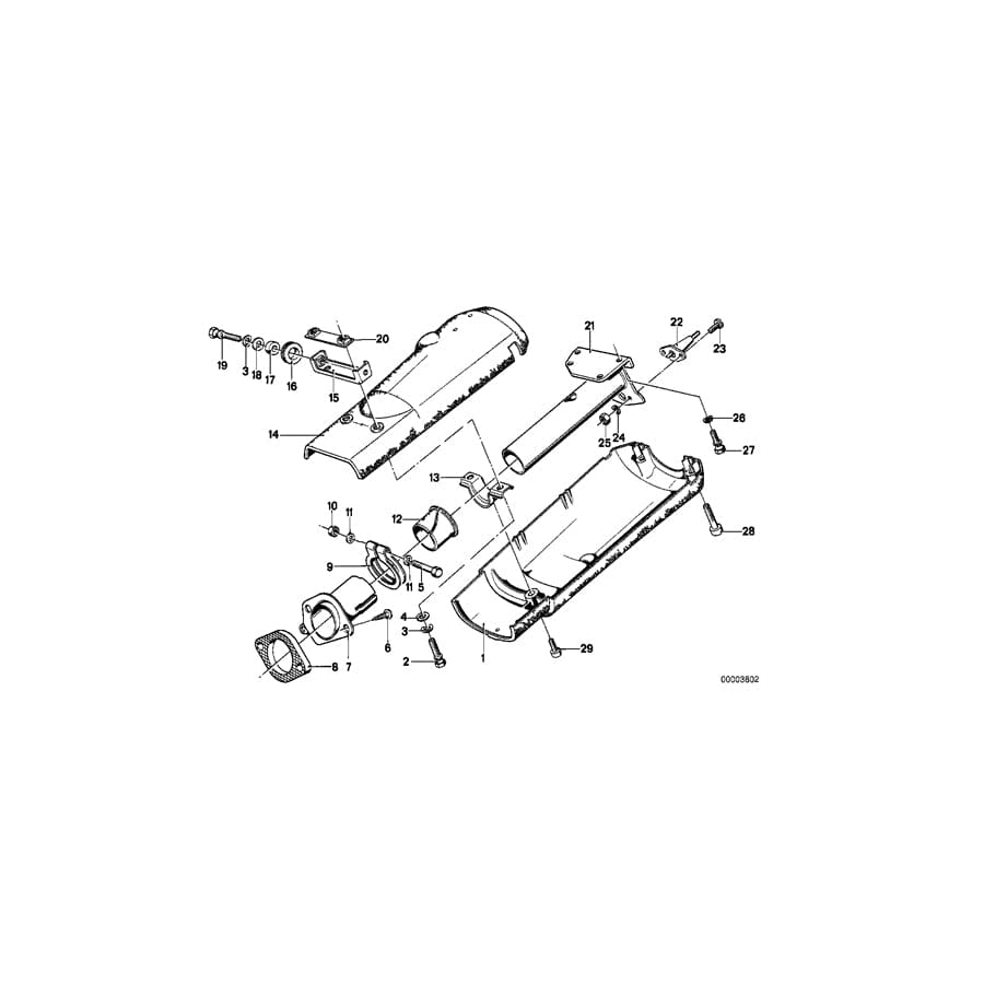 Genuine BMW 32311111185 E30 E21 E39 Guide Bush (Inc. 740iLP)