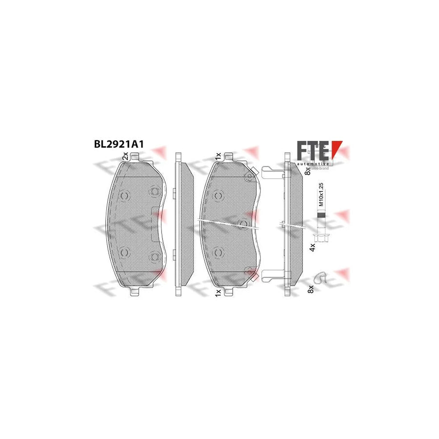 FTE Bl2921A1 Brake Pad Set
