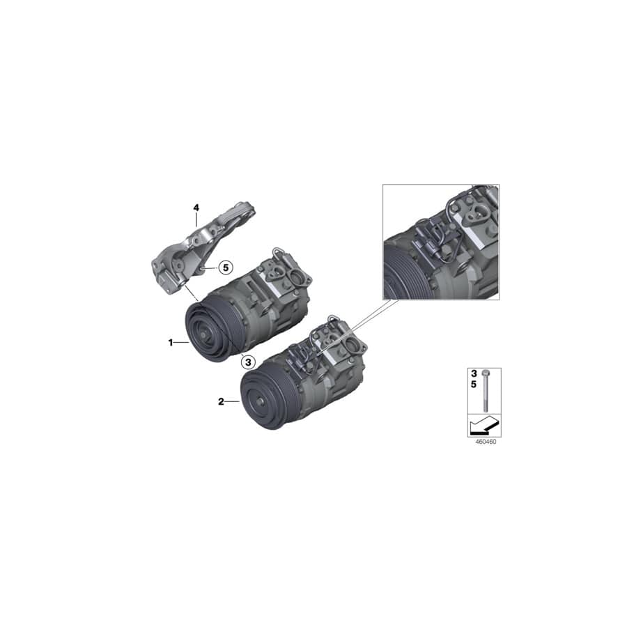 Genuine BMW 07119906583 F23 F22 Hex Bolt M8X88 (Inc. M235i, M235i Racing & M235iX)