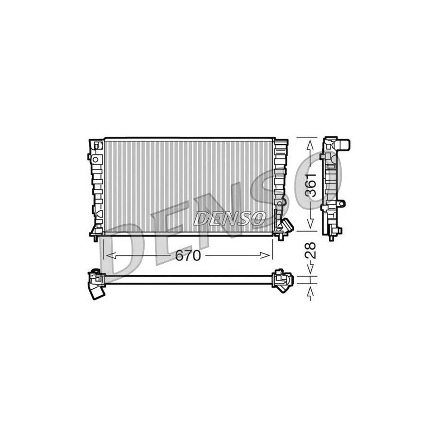 DENSO DRM07030 Engine Radiator