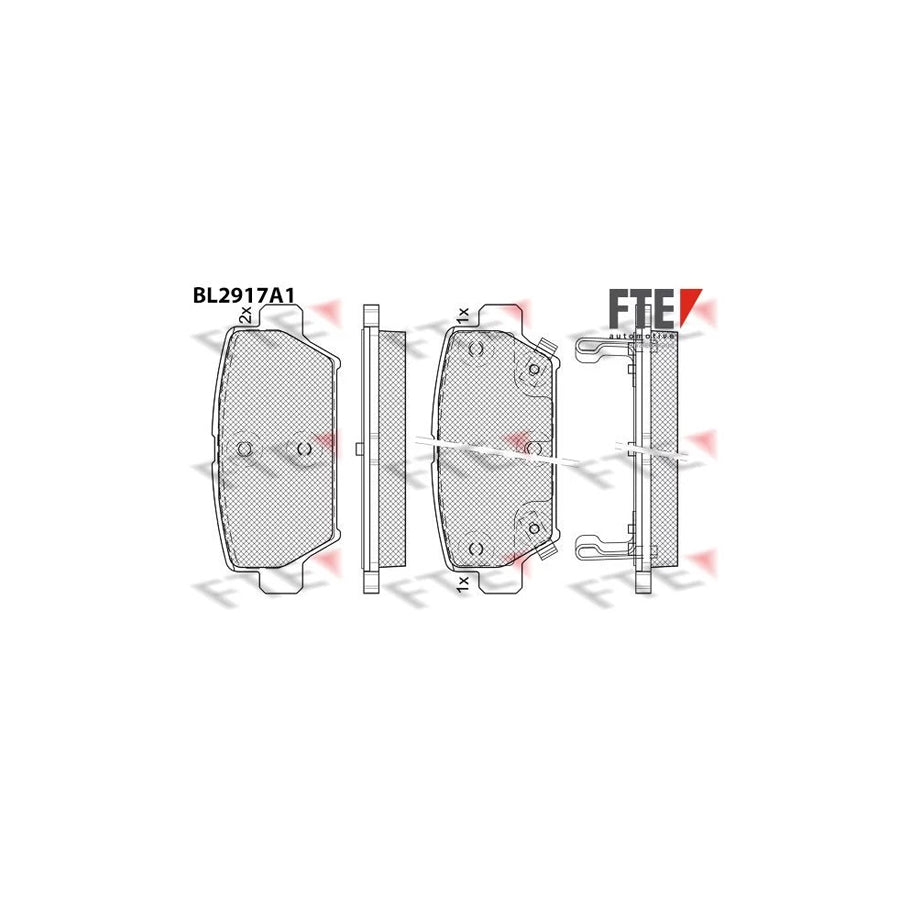 FTE Bl2917A1 Brake Pad Set for Mitsubishi Eclipse Cross (Gk_)