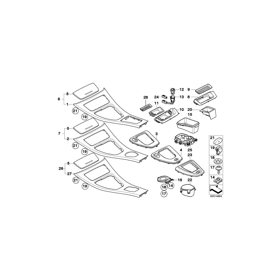 Genuine BMW 51169197244 E92 E93 Cover SATINSILBER (Inc. 335is, 316i & 328i)