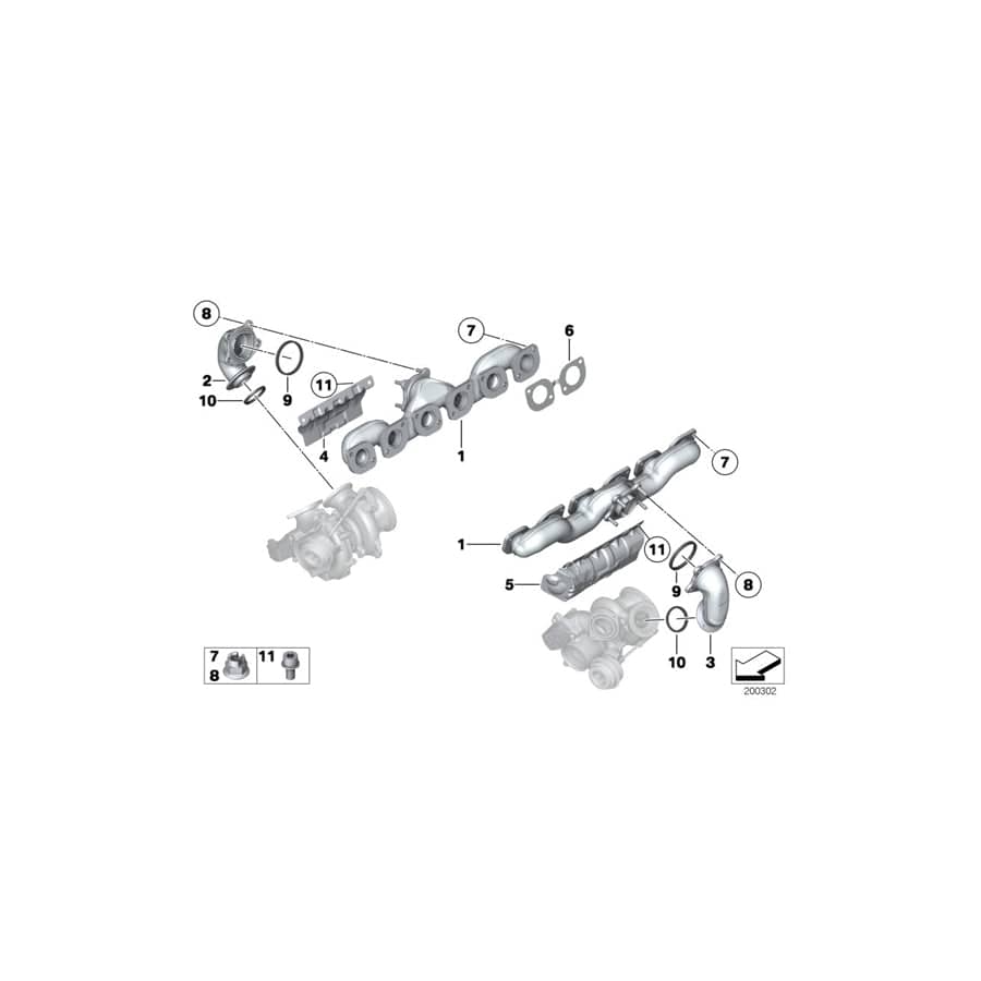 Genuine BMW 11627561965 F02 F03 Gasket D=74,5mm (Inc. Wraith, Dawn & 760i)