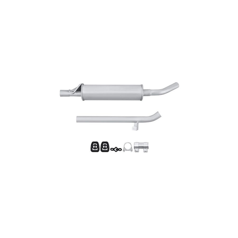 Hella 8LD 366 028-701 Rear Silencer For Fiat Panda I Hatchback (141)