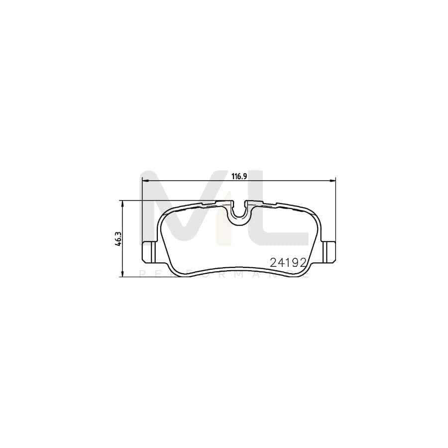 TEXTAR 2419206 Brake pad set prepared for wear indicator, with brake caliper screws