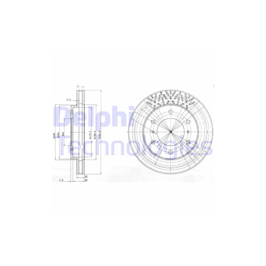 Delphi Bg3812 Brake Disc