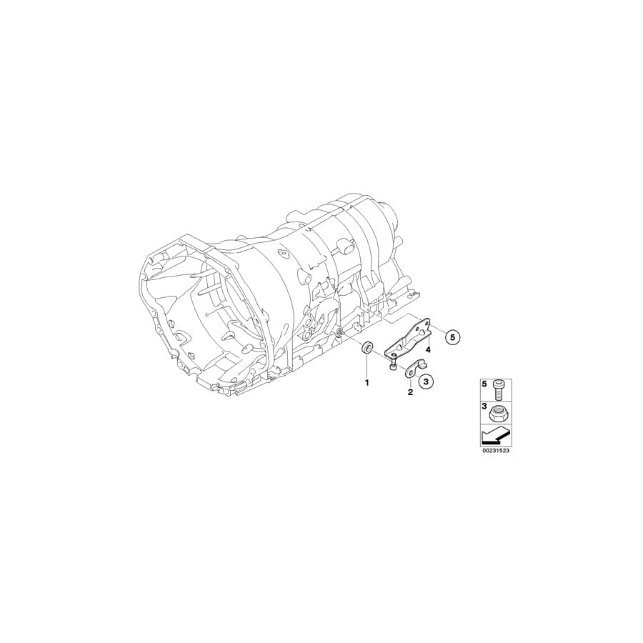 Genuine BMW 24147588758 F01 E71 F02 Support (Inc. 730d)