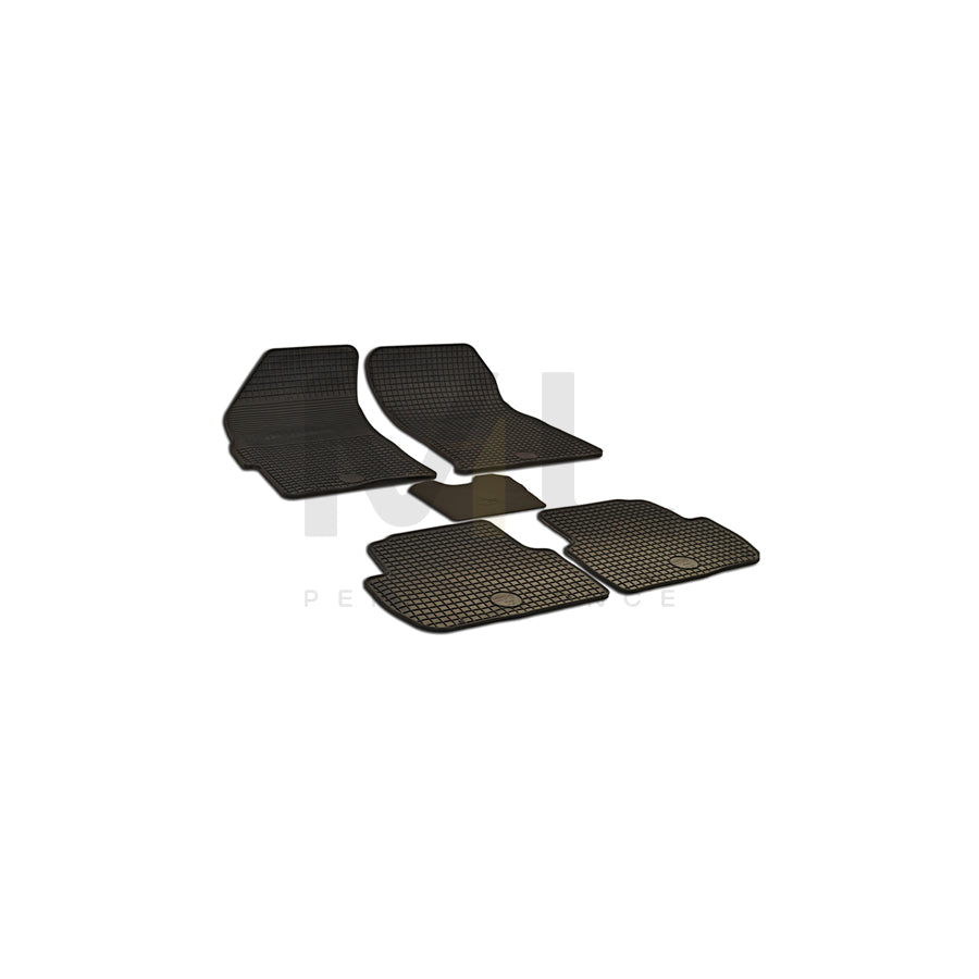 WALSER Tailored 50714 Floor mat set for CHEVROLET SPARK Elastomer, Front and Rear, Quantity: 5, Black