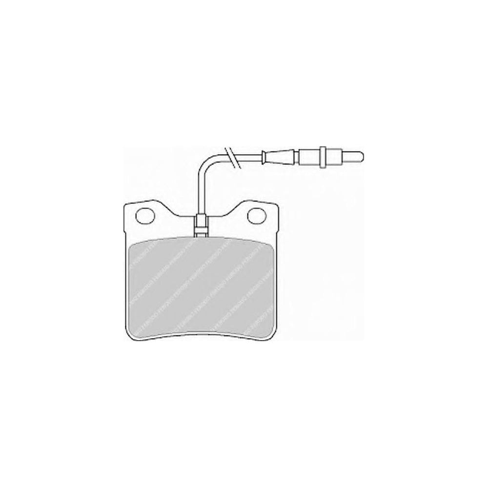 Ferodo Sl FSL619 Brake Pad Set Incl. Wear Warning Contact