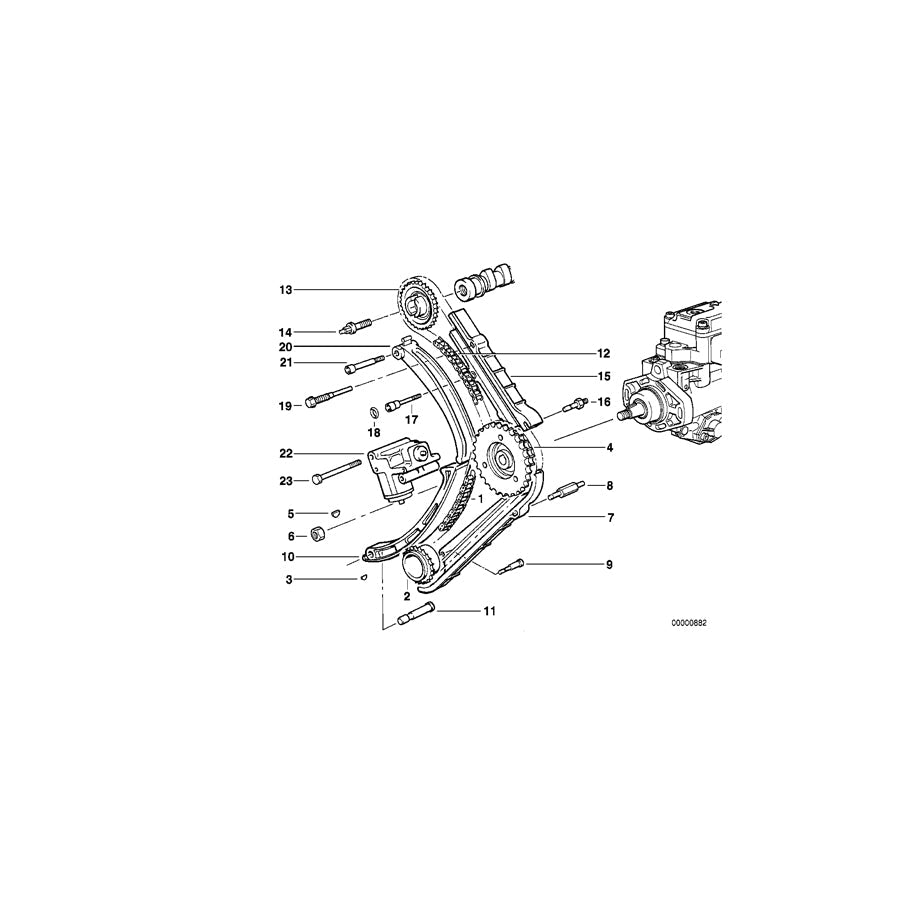 Genuine BMW 11312245123 E39 E38 E34 Bolt (Inc. 725tds, 325td & 318tds)