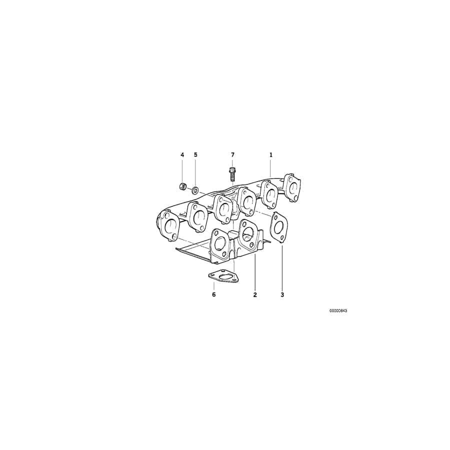 Genuine BMW 11622246174 E34 E36 E38 Gasket Steel (Inc. 525tds, 525td & 725tds)