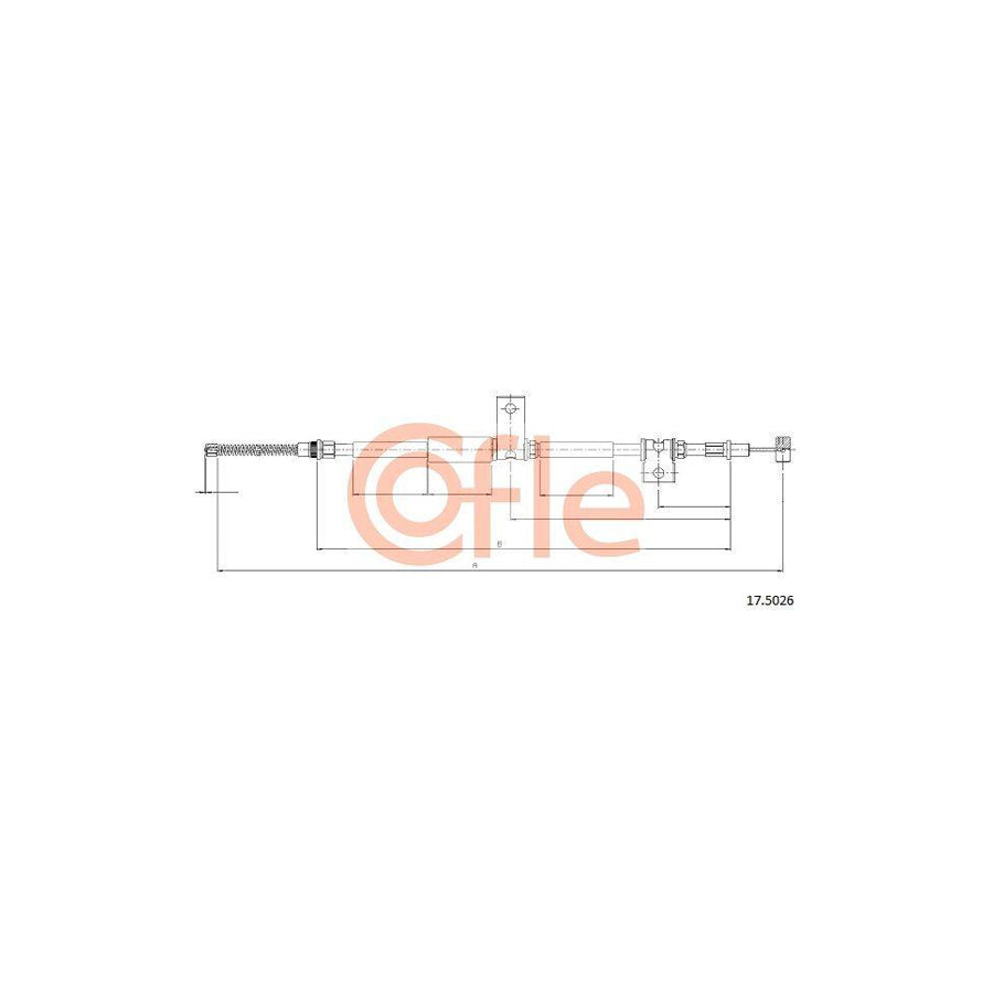 Cofle 17.5026 Hand Brake Cable
