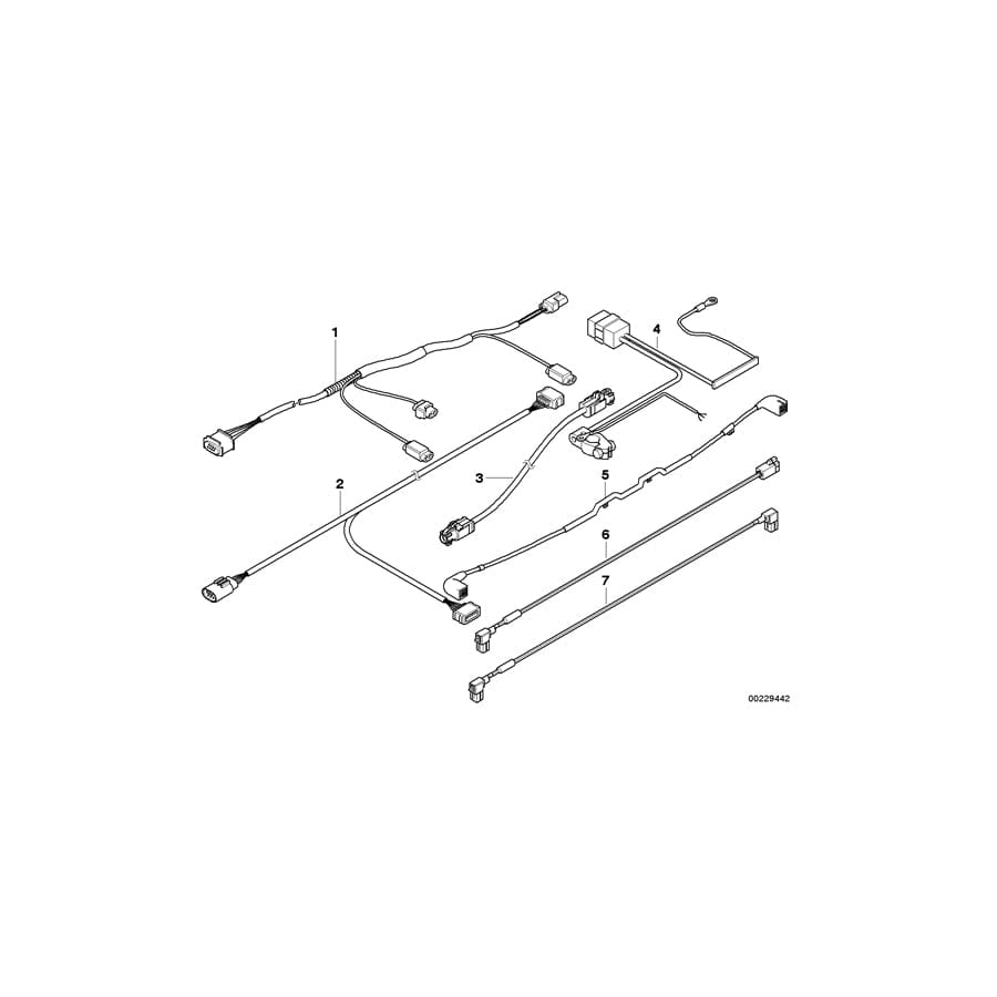 Genuine BMW 61126948729 E60 Wiring Switch Engine Hood (Inc. 545i, 530d & 535d)