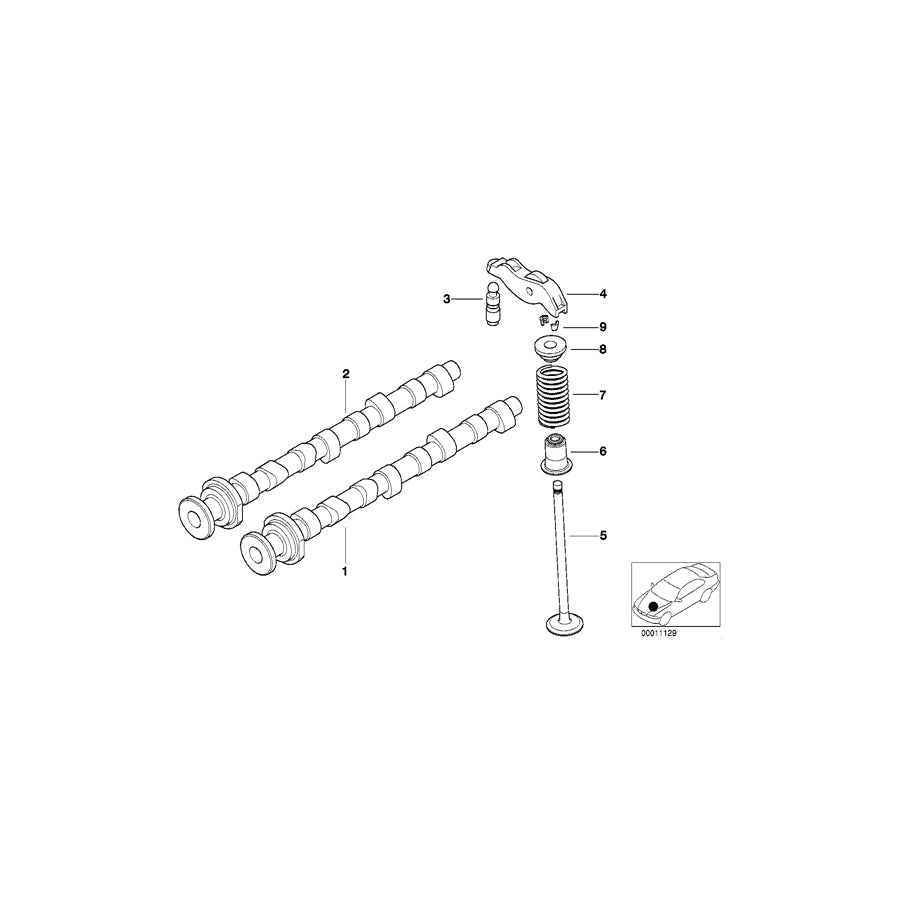 Genuine BMW 11312249514 E46 Inlet Camshaft (Inc. 318td, 320Cd & 318d)