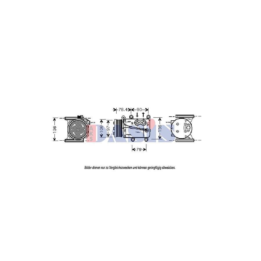AKS Dasis 850566N Compressor, Air Conditioning