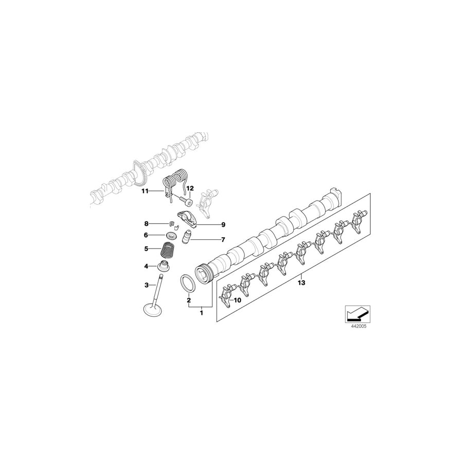 Genuine BMW 11317566992 E81 E85 E87 Inlet Camshaft (Inc. 318i, 318Ci & 318ti)