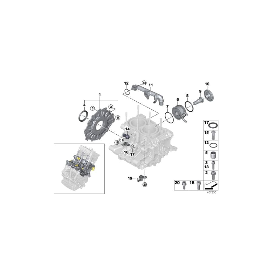 Genuine BMW 11117729505 Oil Spraying Nozzle (Inc. i3s)