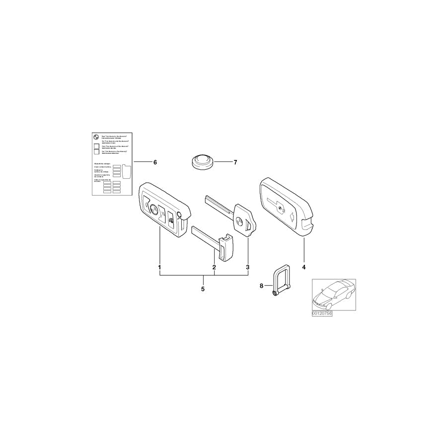 Genuine BMW 51216927692 E66 Drophead RR1 Shackle Set (Inc. Phantom EWB, 745i & 740Li)