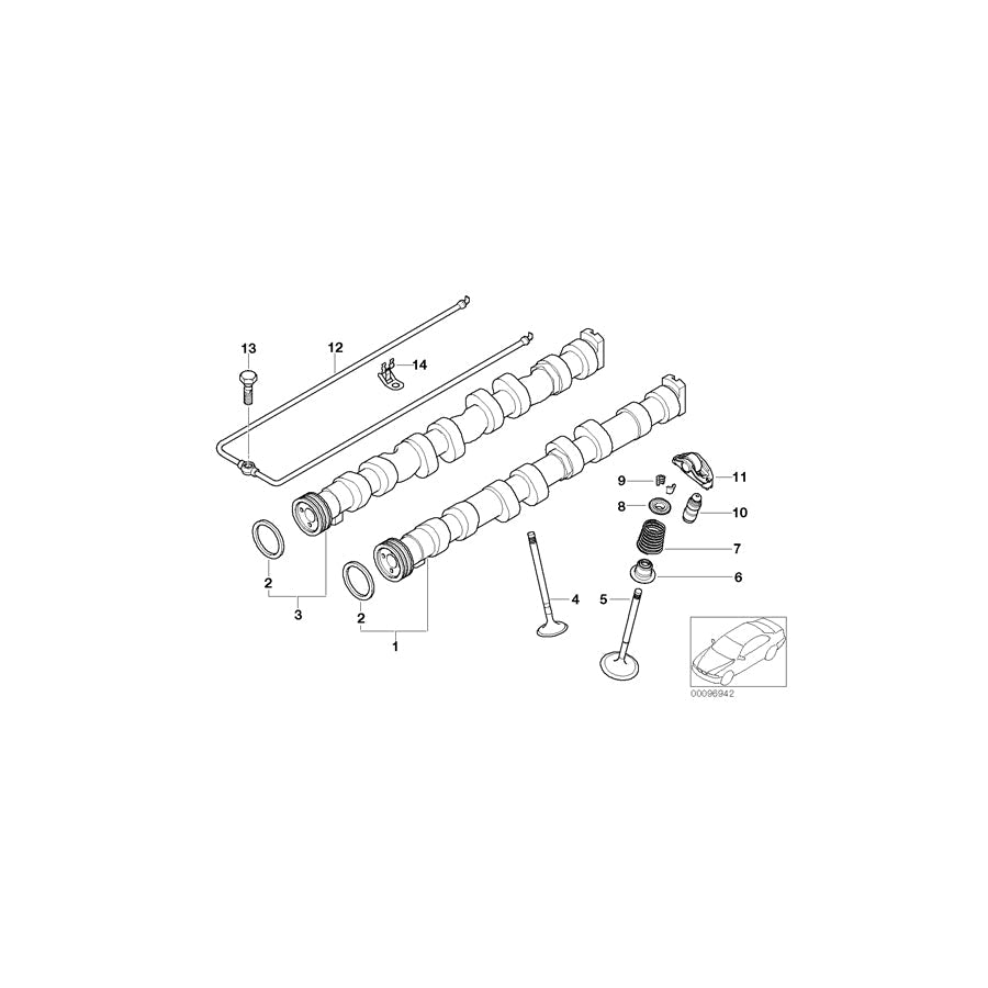 Genuine BMW 11317566995 E90 E91 Camshaft Exhaust (Inc. 116i, 118i & 116i 1.6)
