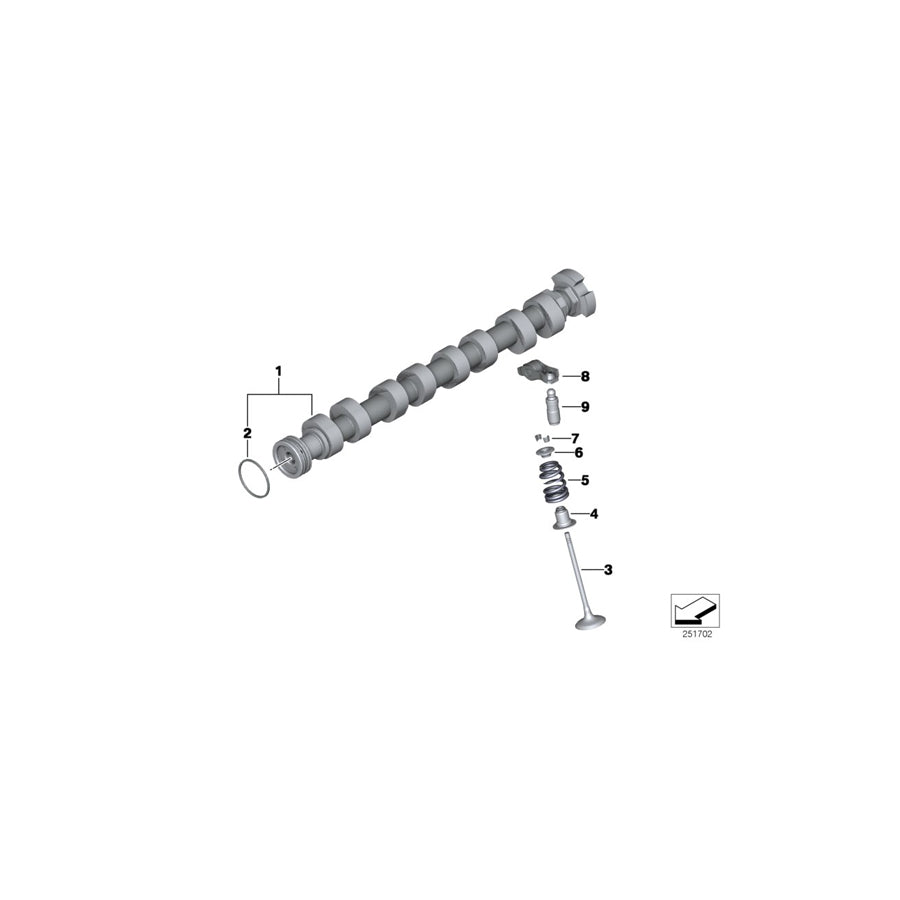 Genuine BMW 11317619380 F21 Inlet Camshaft (Inc. 116i, Cooper ALL4 & 120i)