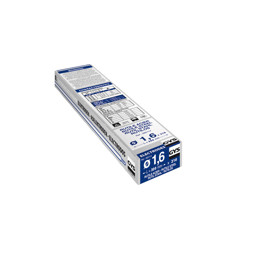 Gys 085114 210 Rutile Electrodes - Steel- Type Gy38 - Ø1.6 Welding Consumables