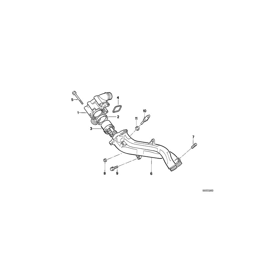 Genuine BMW 11531312951 E34 Spacer (Inc. M5 3.8, M5 3.6 & M5)