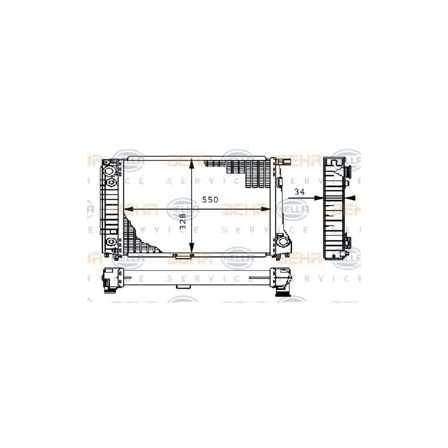 Hella 8MK 376 710-781 Engine Radiator