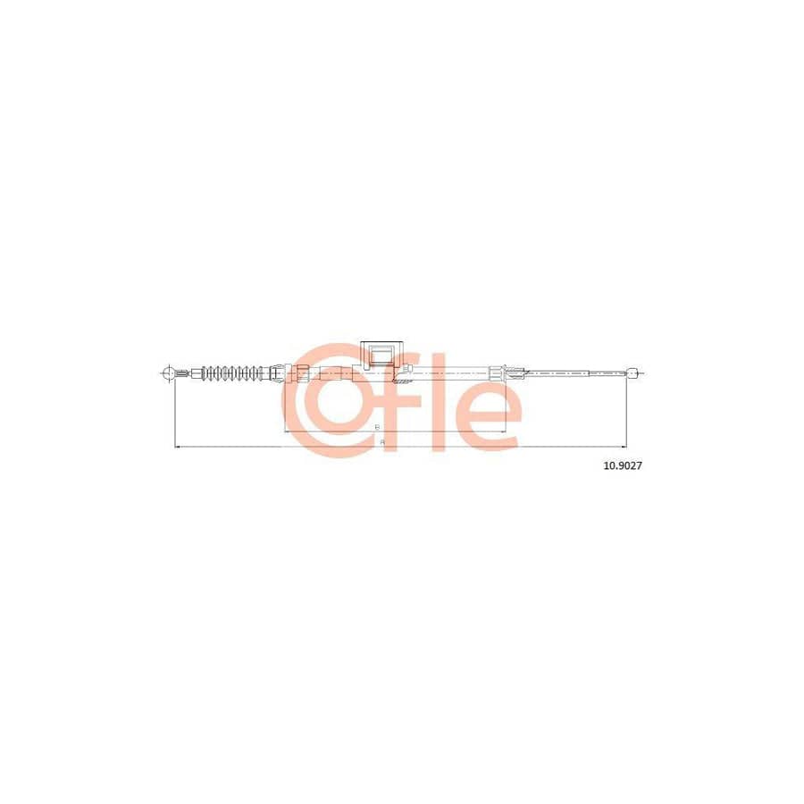 Cofle 10.9027 Hand Brake Cable for Skoda Octavia III Hatchback (5E3, Nl3, Nr3)