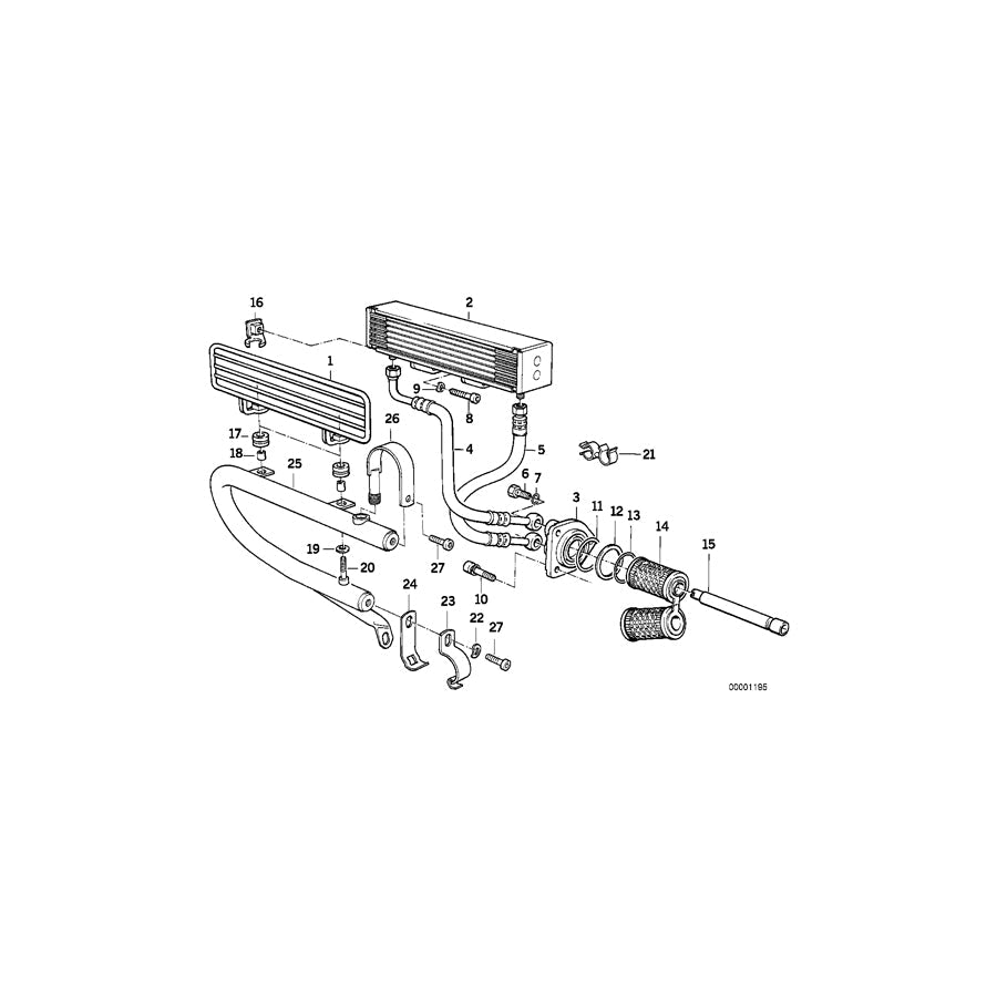 Genuine BMW 11421338511 Oil Filter Head (Inc. R 100 R, R 80 GS & R 100 GS)