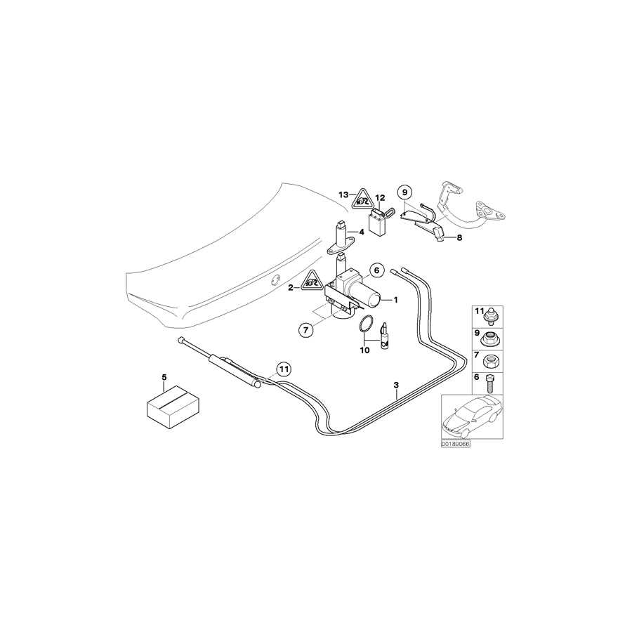 Genuine BMW 51247202869 E66 E65 E67 Set Of Small Parts, Hydro Unit With Oil (Inc. 740i, 735i & 745LiS)