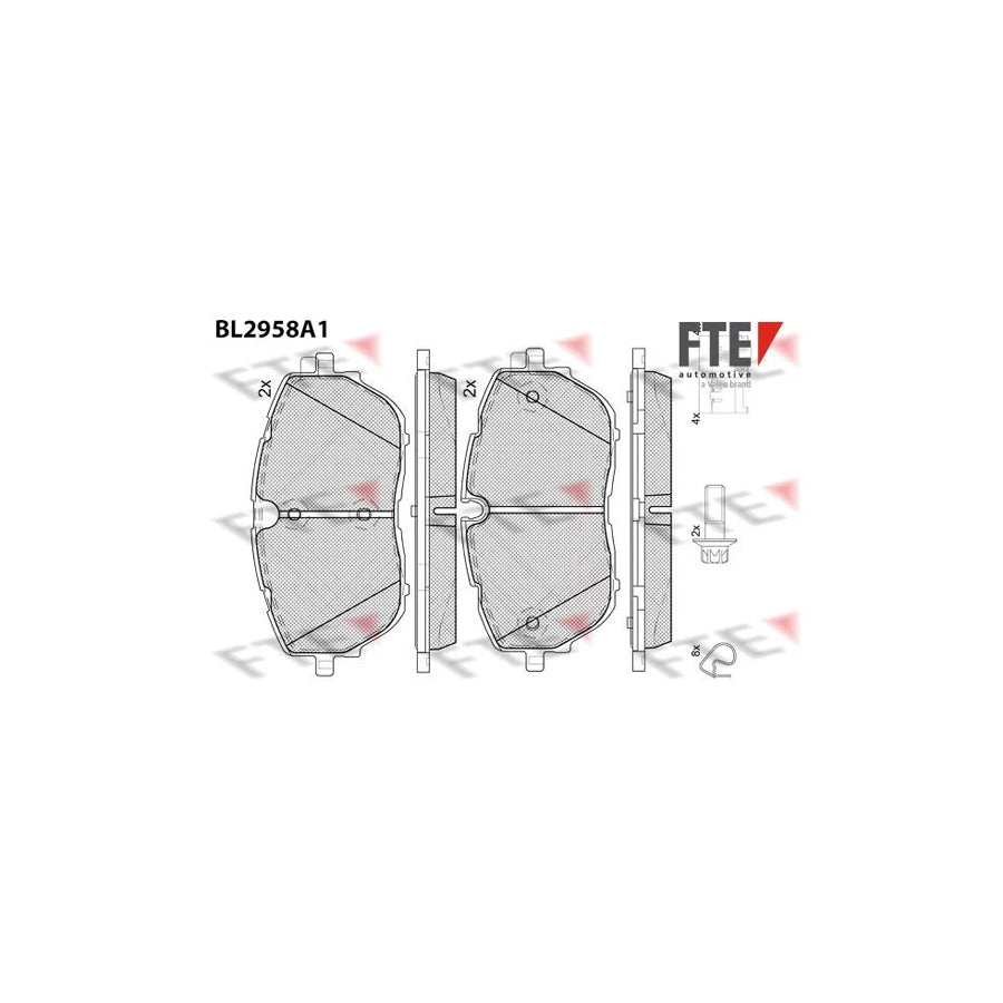 FTE Bl2958A1 Brake Pad Set